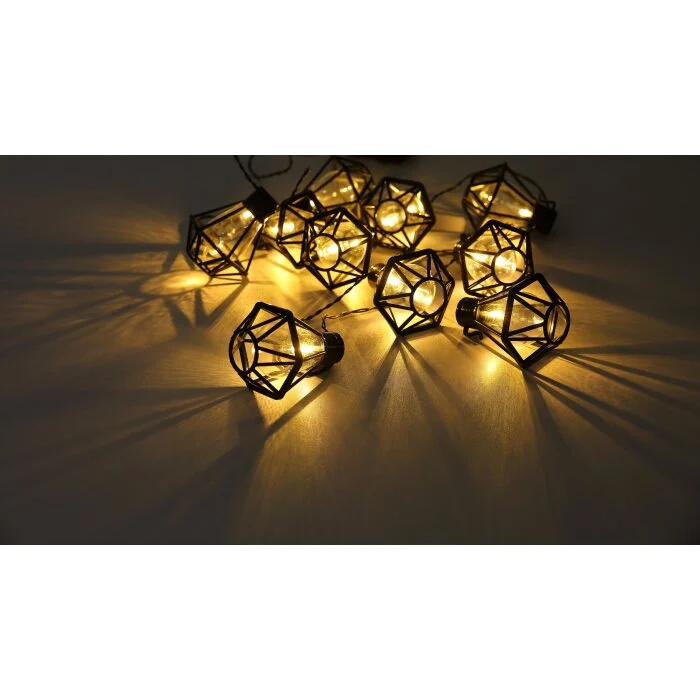 Globo Tira de luces LED Negro, 10 luces