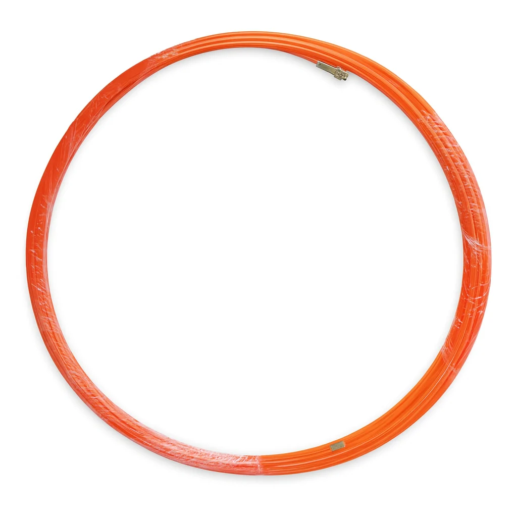 Guía Pasacables Fibra de Vidrio + Metal 4mm Naranja