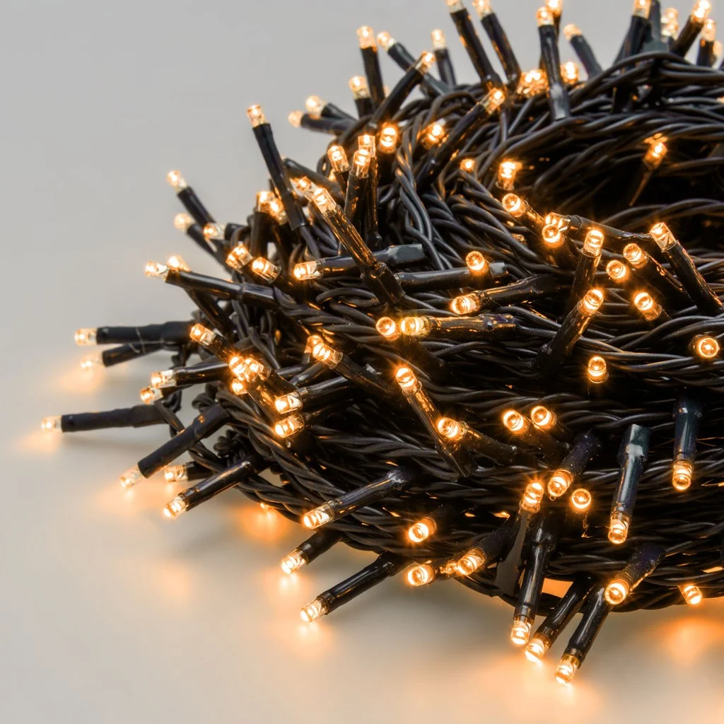 Guirnalda LED Cable Verde 8 Funciones 3.6W 50LEDs IP44 (5 Metros)