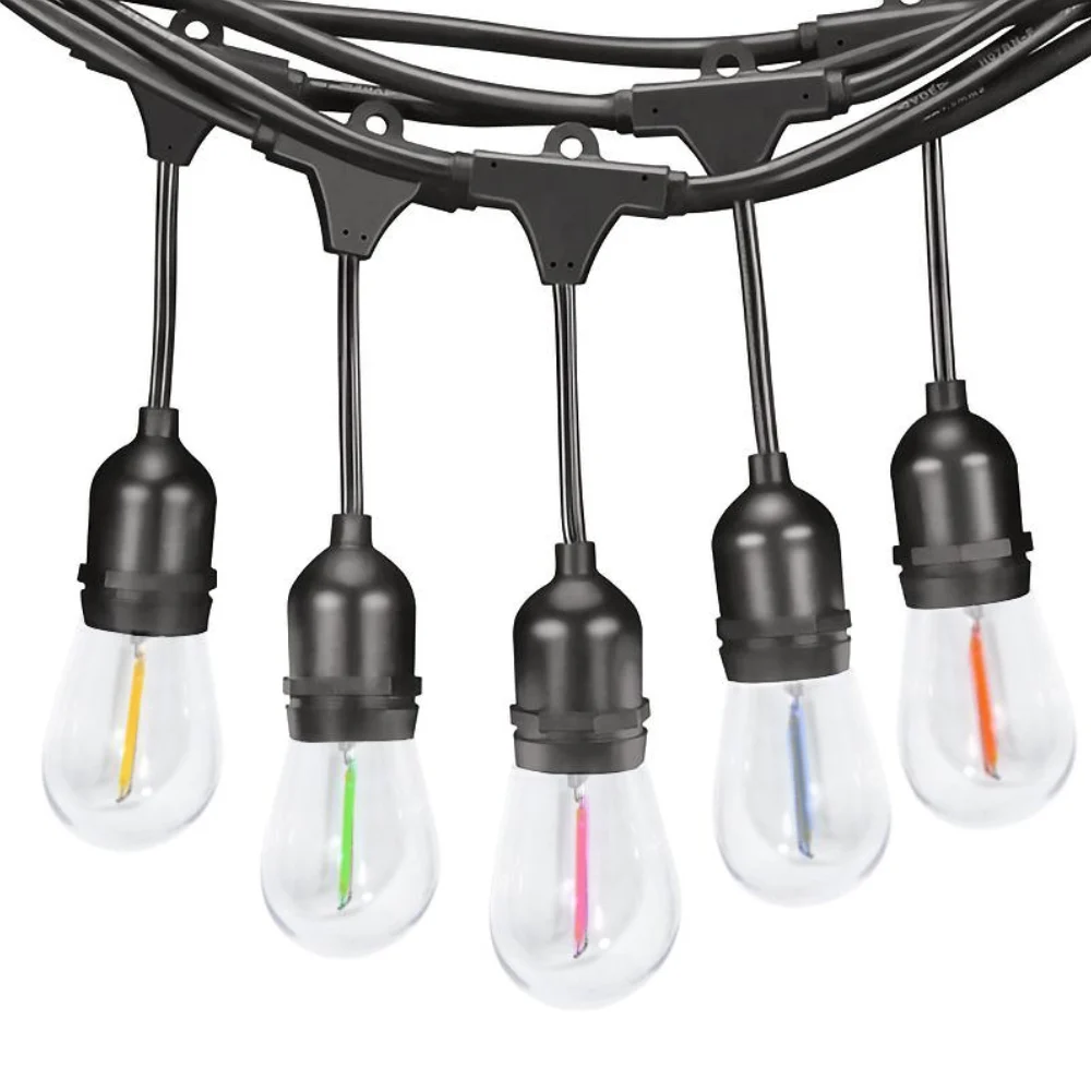 Guirnalda Led 3W Solar 10 bombillas E27 Exterior IP65 RGB