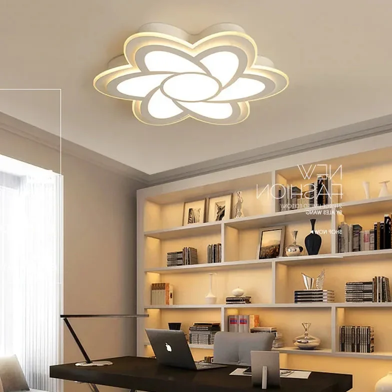 Lámpara para dormitorio diseño floral moderno y cálido
