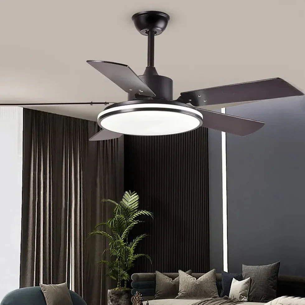 Ventiladores con luz led de techo para hogar de hierro