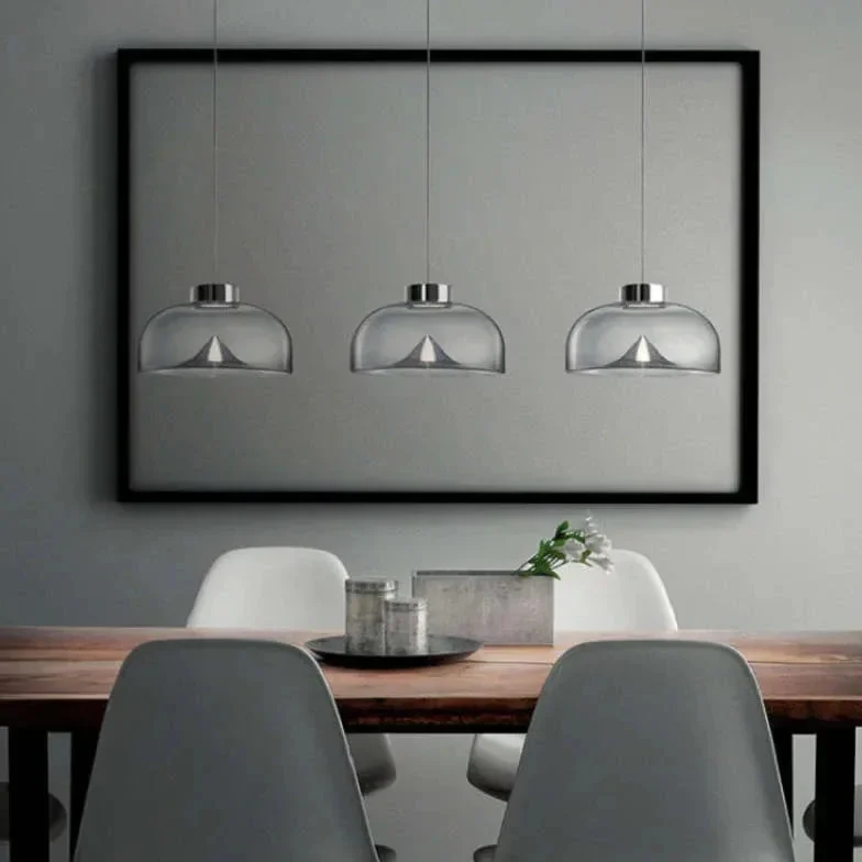 Lámpara de techo moderno vidrio transparente para comedor