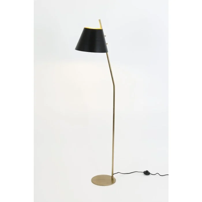 Holländer ADEA Lámpara de Pie dorado, Negro, 1 luz