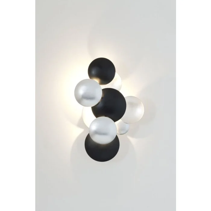 Holländer BOLLADARIA PICCOLO Luminaria de pared LED Negro, Plata, 3 luces