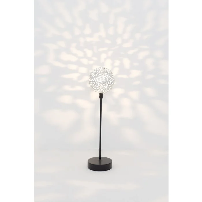 Holländer CAPPUCINO Lámpara de mesa Negro, Plata, 1 luz