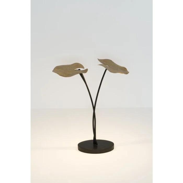 Holländer CONTROVERSA Lámpara de mesa LED Marrón, dorado, Negro, 2 luces