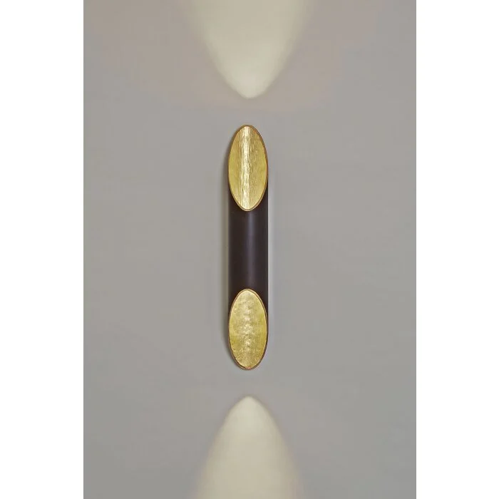 Holländer ORGANO Aplique Antracita, dorado, 2 luces