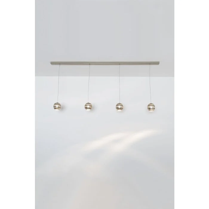 Holländer SUOPARE Lámpara Colgante Plata, 4 luces