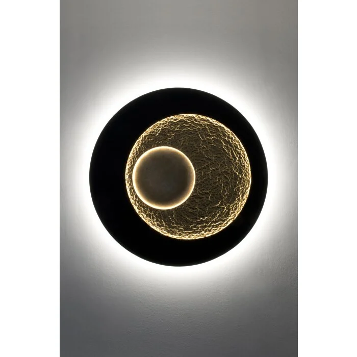Holländer URANO Aplique LED Marrón, dorado, Negro, 3 luces