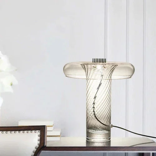 Lamparas para mesa de luz modernas con diseño de vidrio