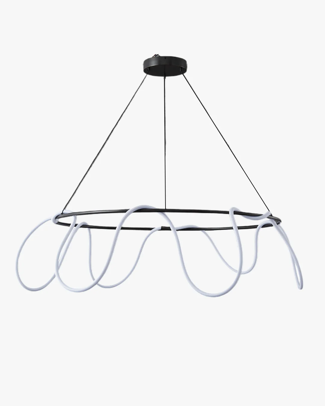 WOMO Lámpara de araña redonda con LED de cuerda - WM2059b