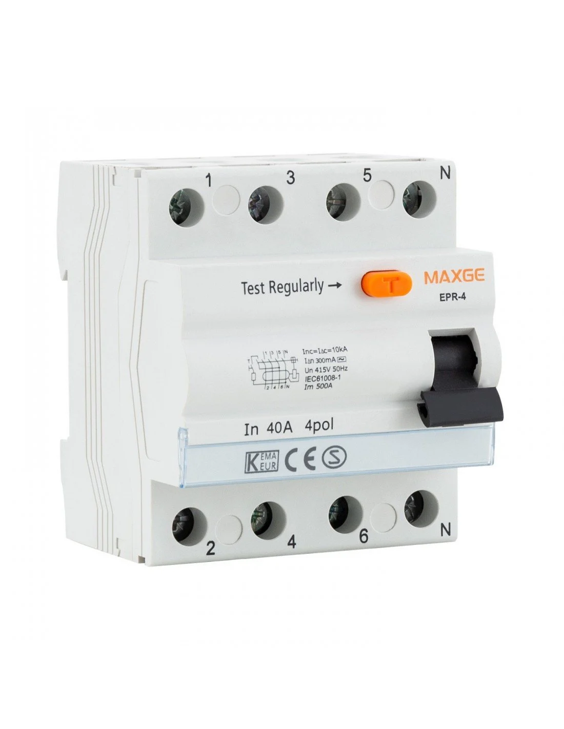 Interruptor Diferencial 4P 40A 30mA Industrial y Terciario 6KA Clase AC