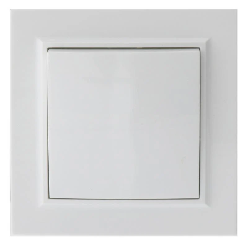 Interruptor Empotrable Simple Blanco Marco Incluido IP20 Serie wLine