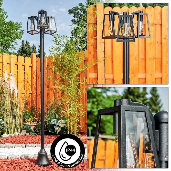 Juanico Candelabro Negro, 3 luces