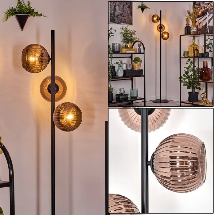 Koyoto Lámpara de pie Color cobre, 3 luces