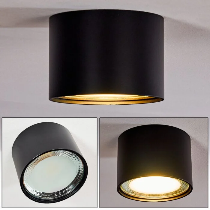 Kristallo Lámpara de Techo LED Negro, 1 luz