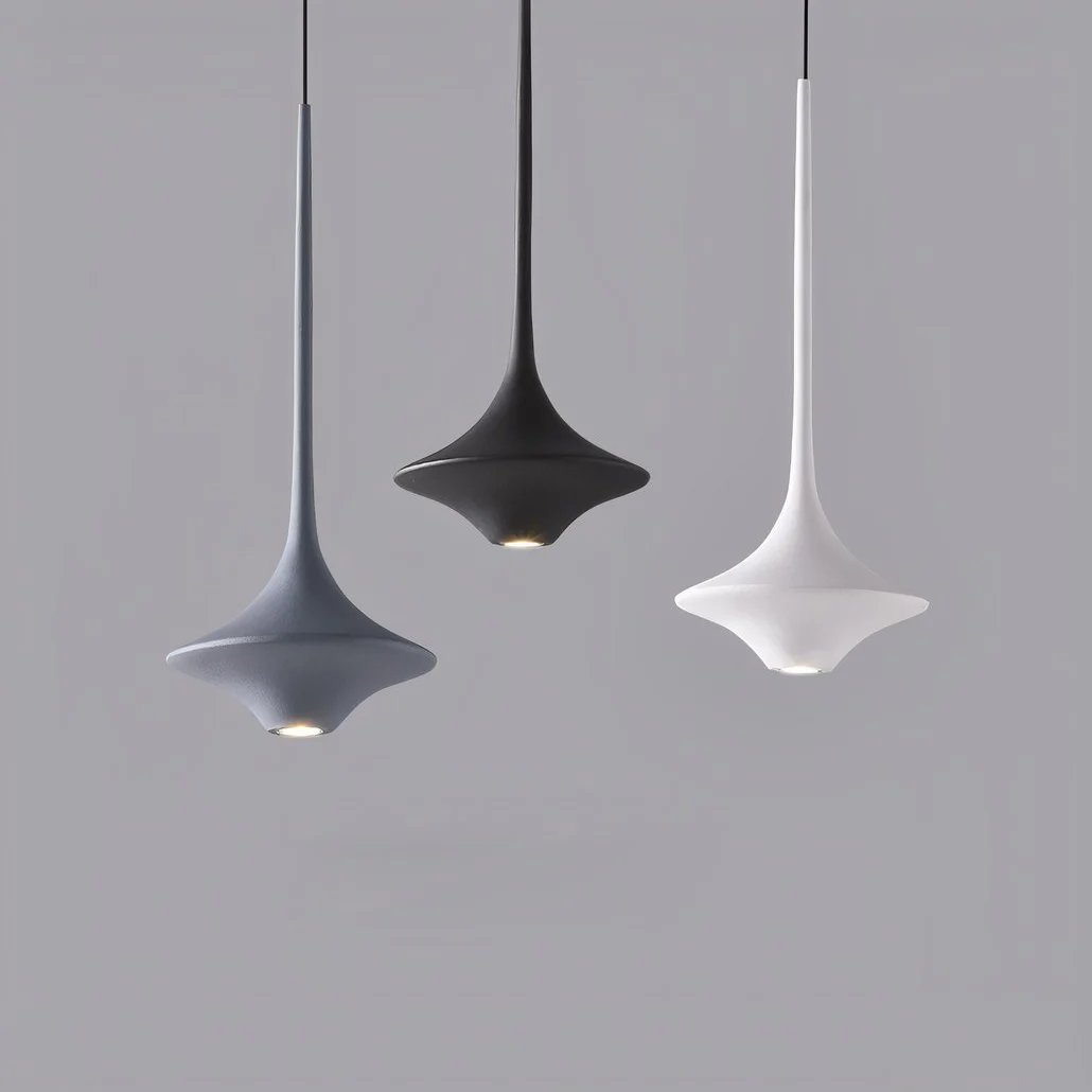 Lámpara Colgante LED de Estilo Nórdico Minimalista con Altura Regulable para Mesita de Noche
