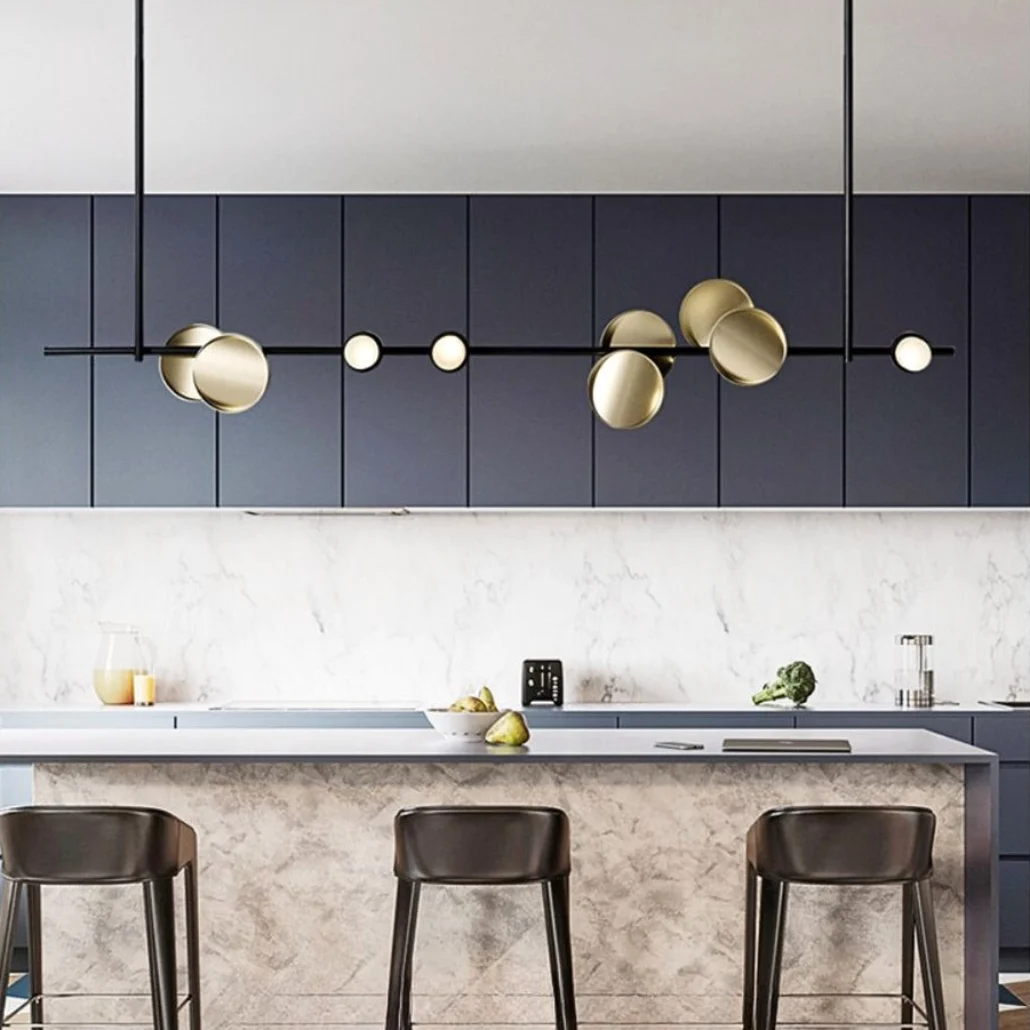 Lámpara Colgante Diseño Moderno LED Regulable Para Cocina