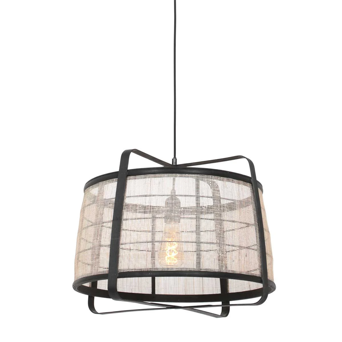 Lámpara colgante alta tensión Anne Light & Home Capos negro