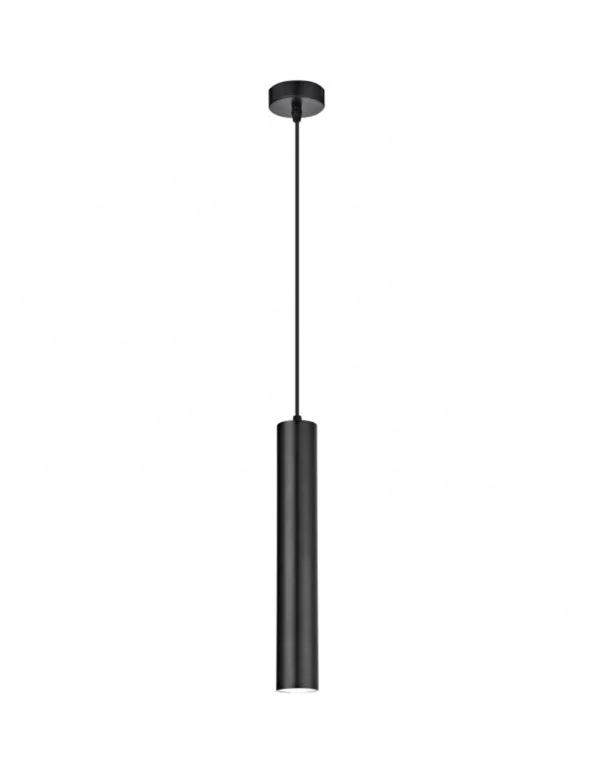Lámpara Colgante Cilindro Negro 35 cm
