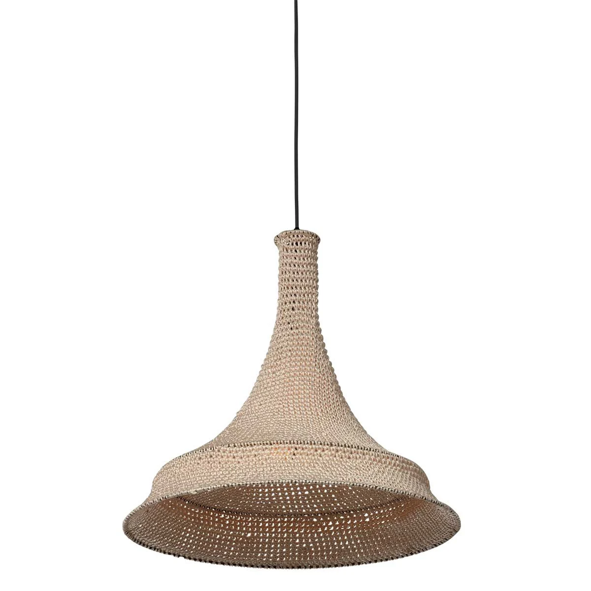 Lámpara colgante cúpula oriental Anne Light & Home Marrakesch crema