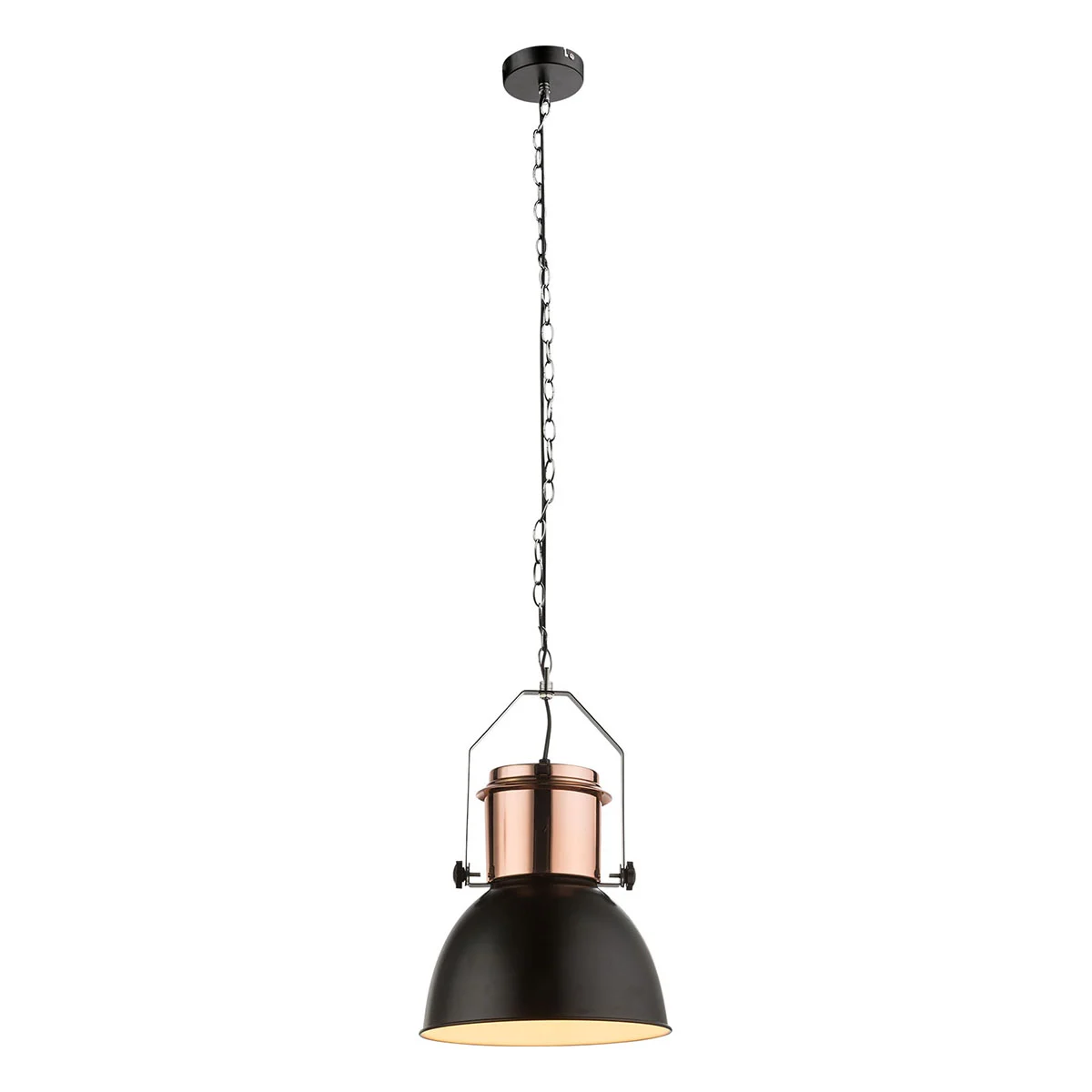 Lámpara colgante de cobre metal industrial Globo Kutum