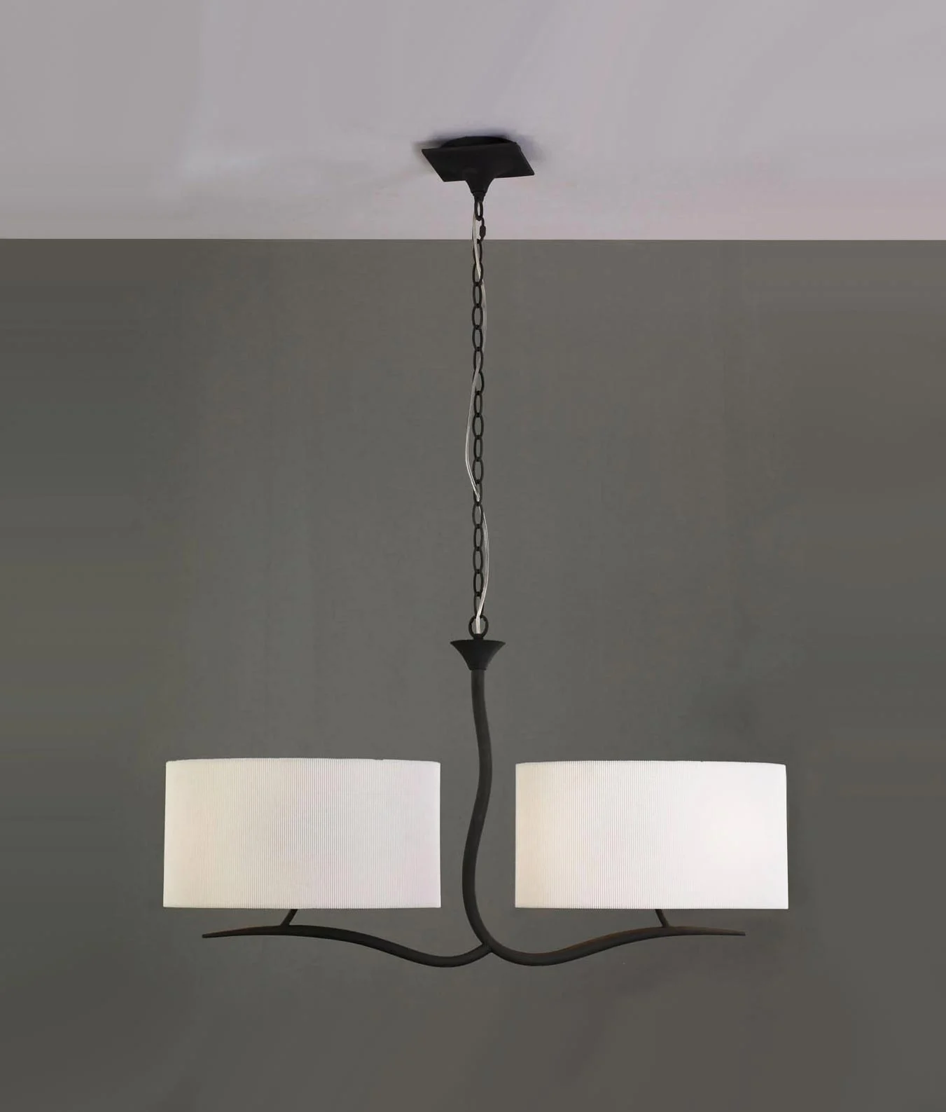 Lámpara gris blanco 4 luces EVE