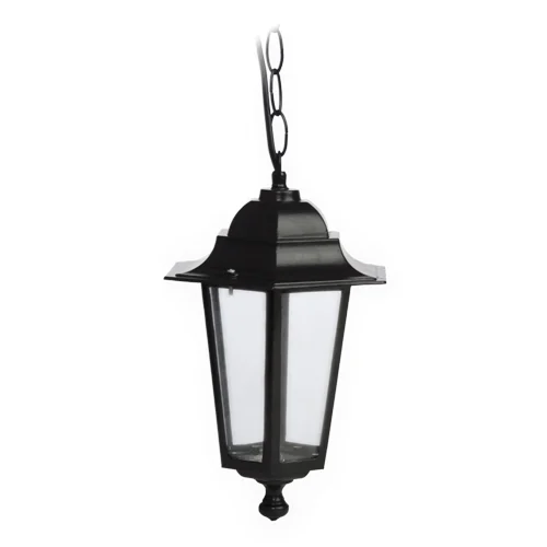 Lámpara Colgante Farol Negra 6 Lados para Jardín IP44 (1XE27)