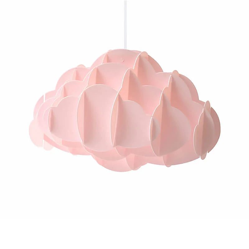 Lámpara Colgante Infantil Nube Rosa (1XE27)