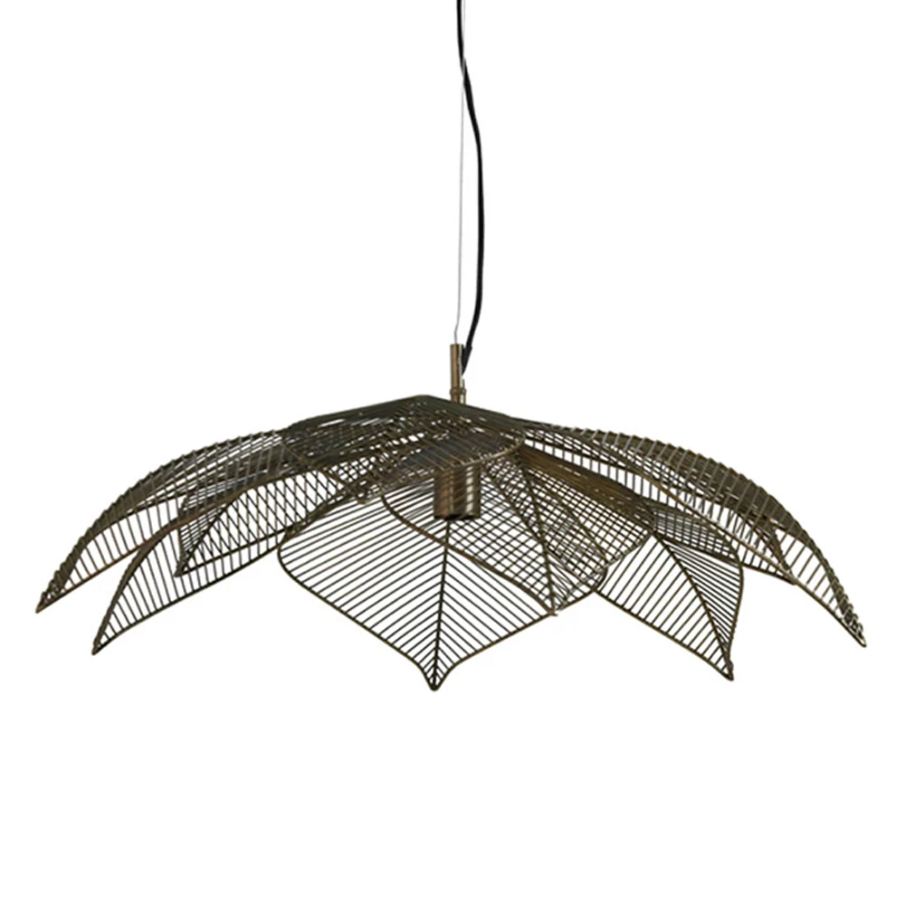 Lámpara colgante retro dorada en forma de flor Light and Living Pavas