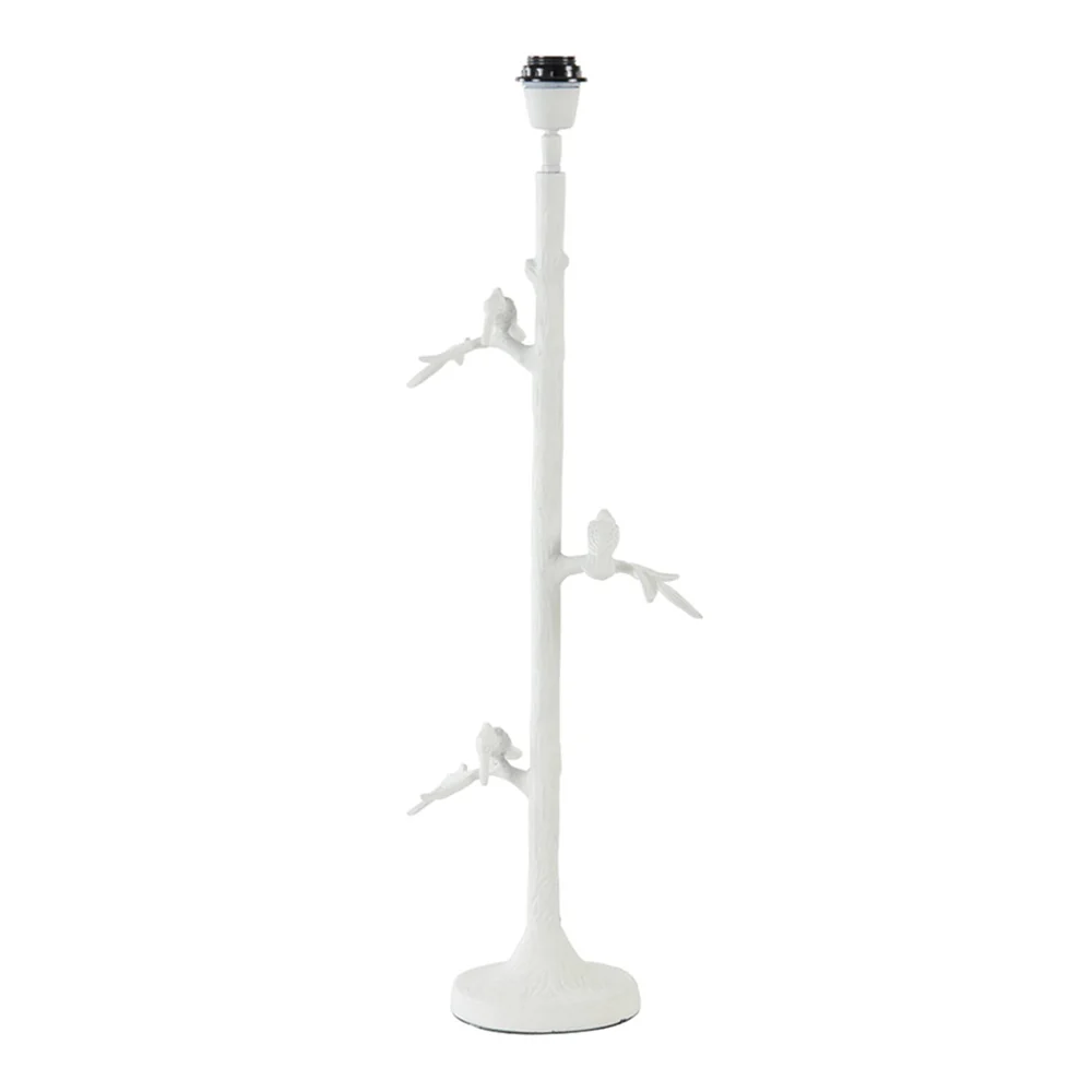 Lámpara de mesa moderna blanca con decoración de ave Light and Living Branch
