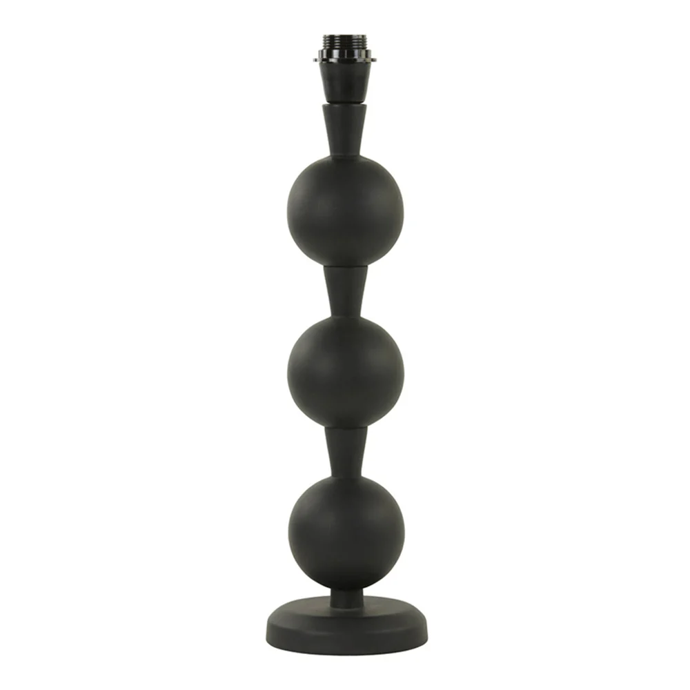 Lámpara de mesa moderna negra con esferas Light and Living Gulsum