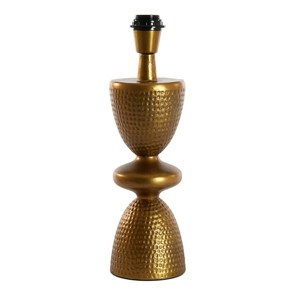 Lámpara de mesa ovalada clásica dorada Light and Living Smith