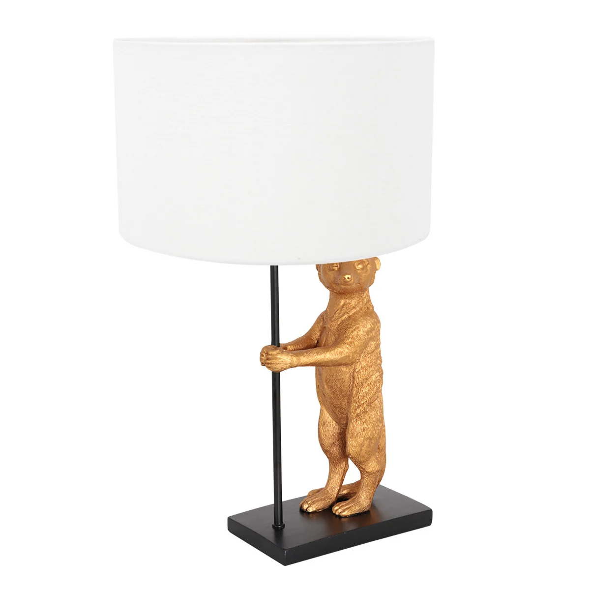 Lámpara de mesa suricato en blanco Anne Light & Home