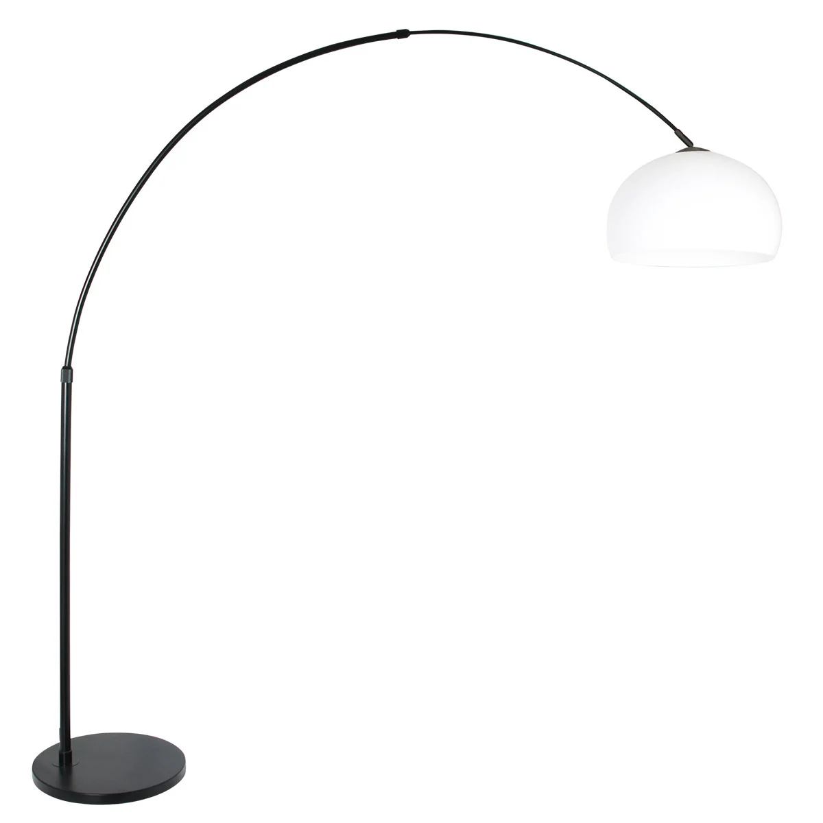 Lámpara de pie blanca Steinhauer Sparkled light negro