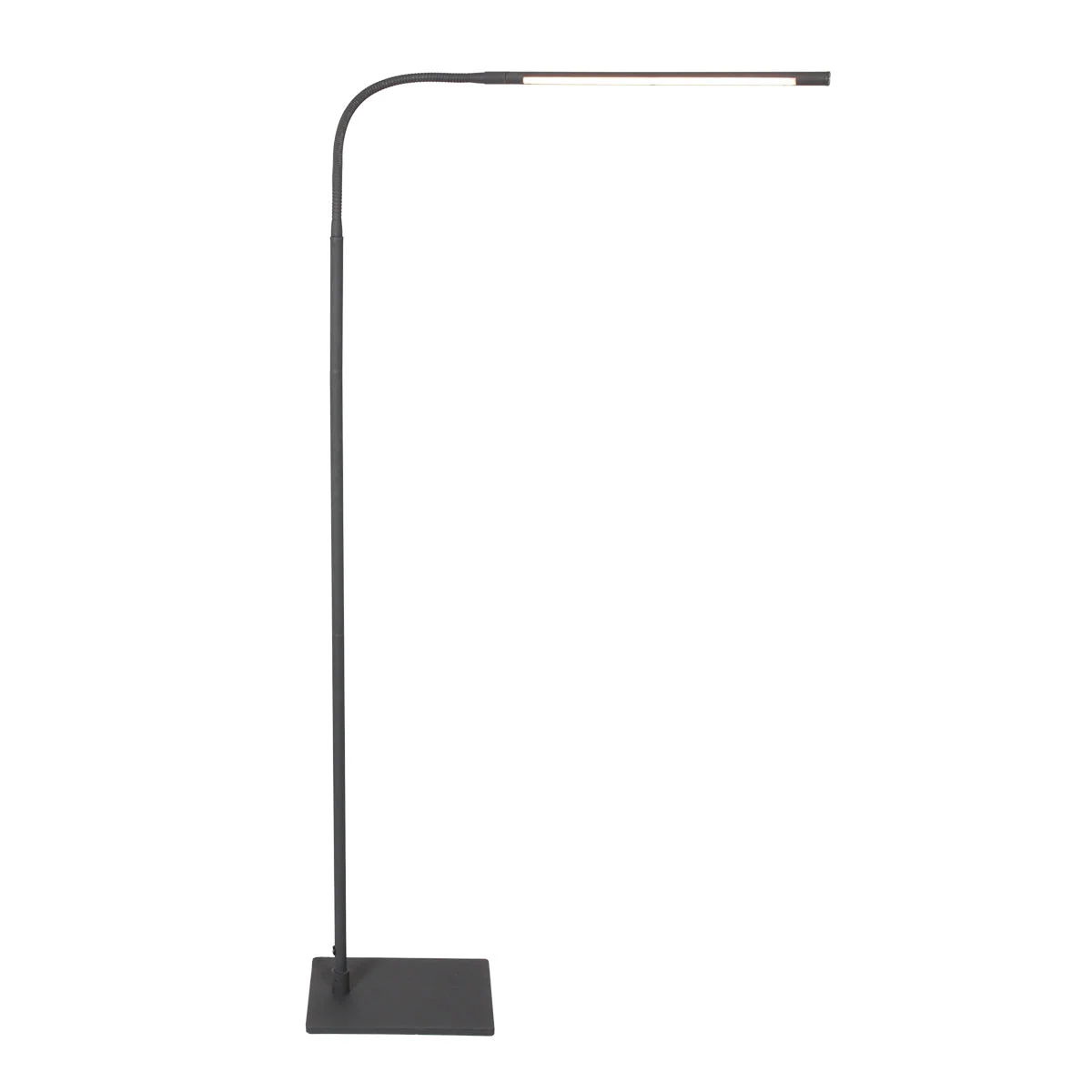 Lámpara de pie negra moderna ajustable Mexlite Serpent