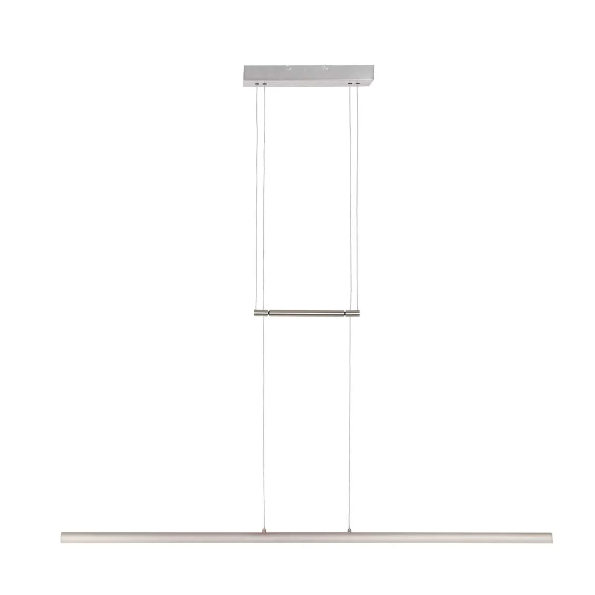 Lámpara colgante rectangular de diseño con placa de vidrio de acero Steinhauer Profilo