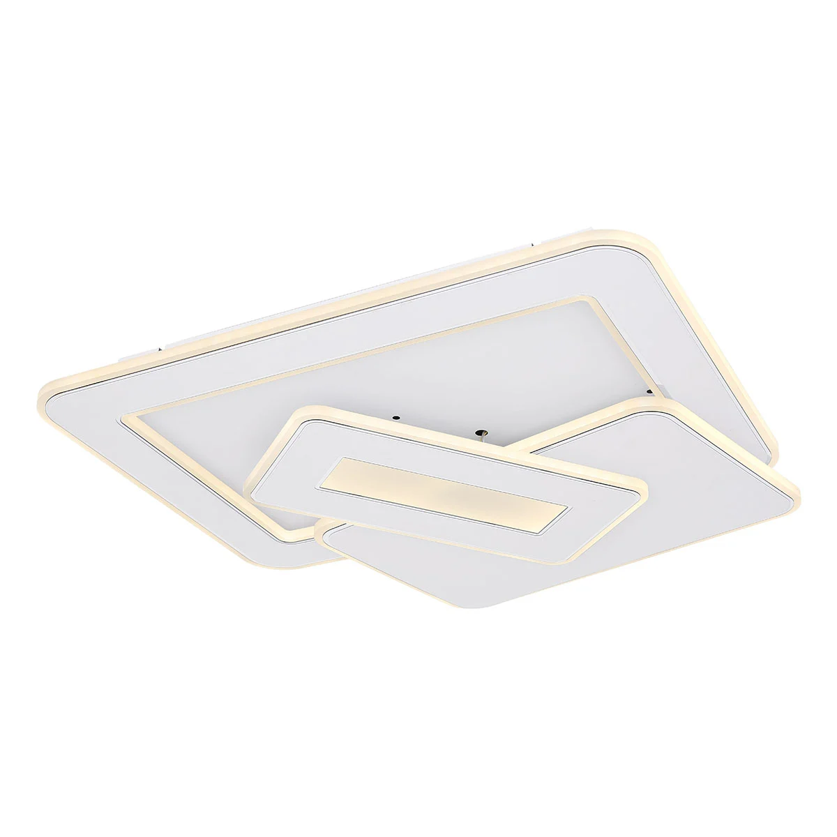 Lámpara de techo blanca de alta tecnología con construcción rectangular Globo Kique