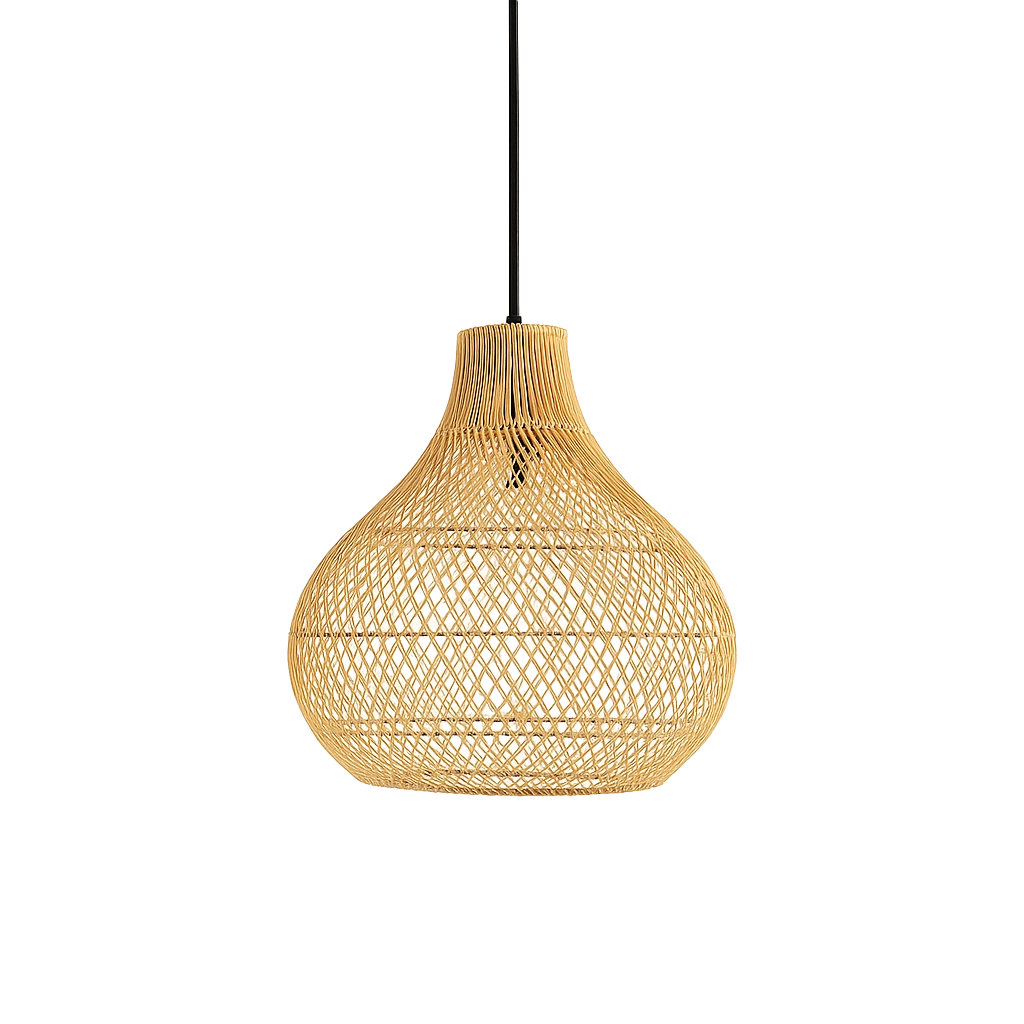 Lámpara de Techo Colgante Mimbre / Ratán Tenerife 42cm 1XE27