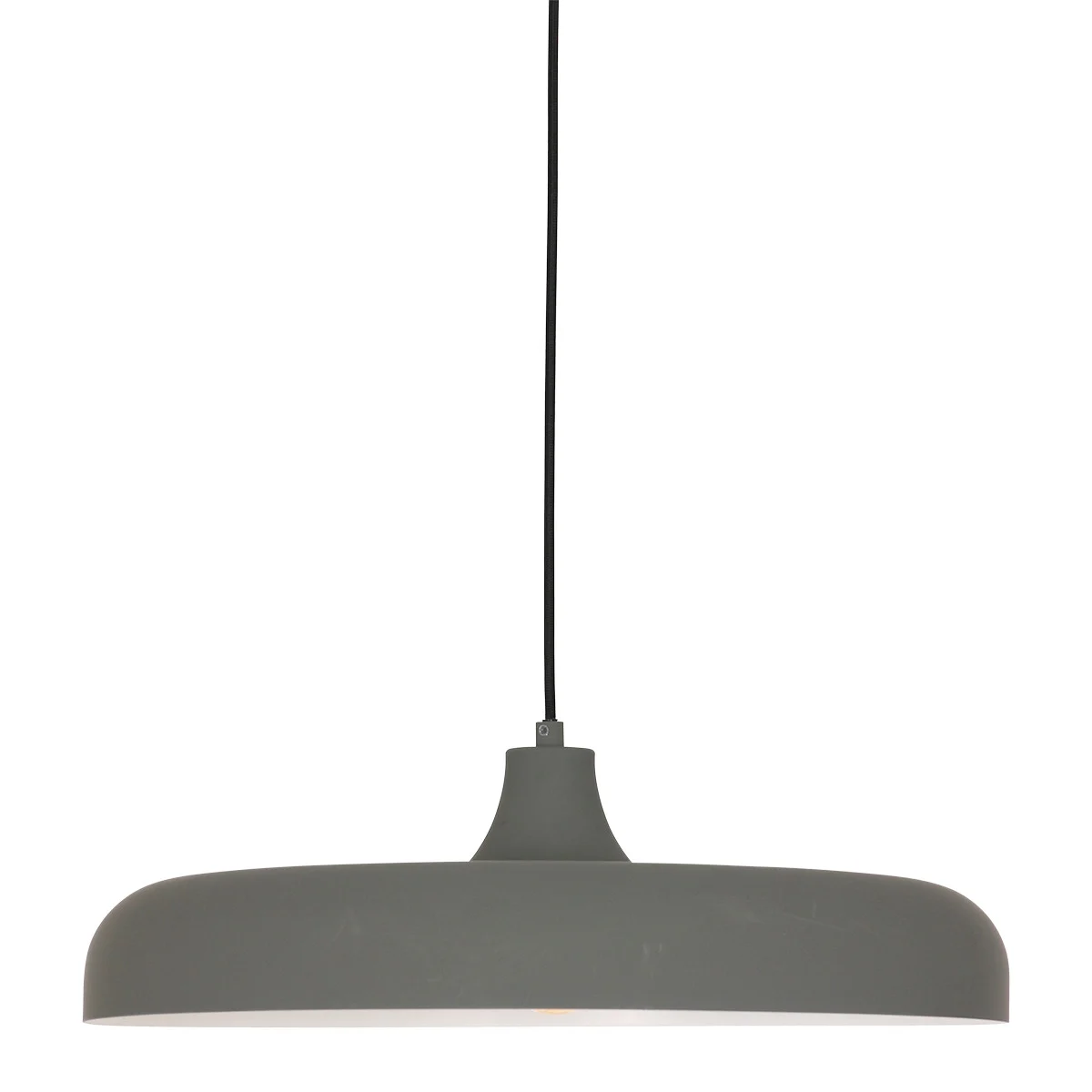 Lámpara colgante retro de metal gris Steinhauer Krisip