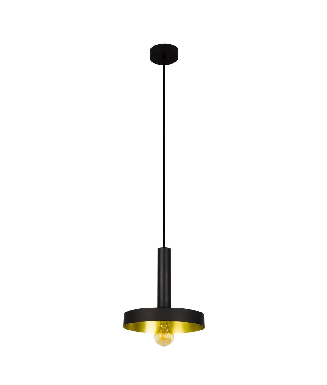 Lámpara de techo negra y oro satinado WHIZZ