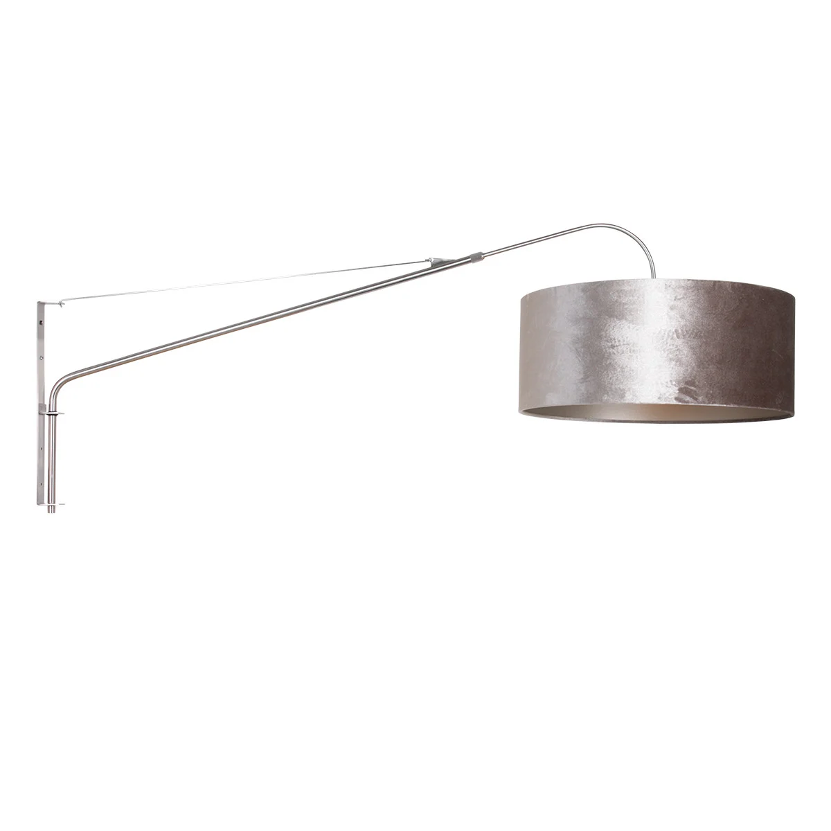 Lámpara pared/ brazo largo Steinhauer Elegant classy acero y plateado