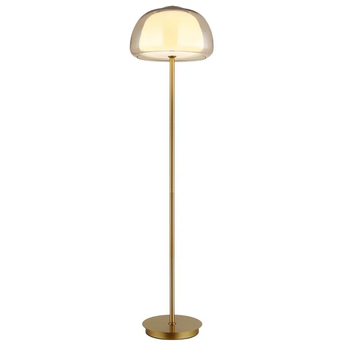 Lámparas Globo Lighting Avila Lámpara de pie LED dorado, 1 luz, Mando a distancia