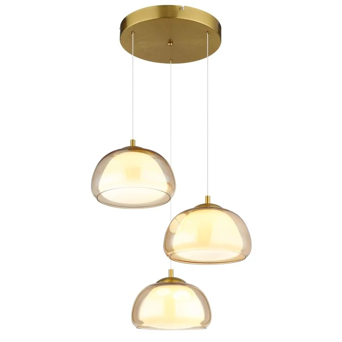 Lámparas Globo Lighting Avila Lámparas suspendidas LED dorado, 1 luz, Mando a distancia