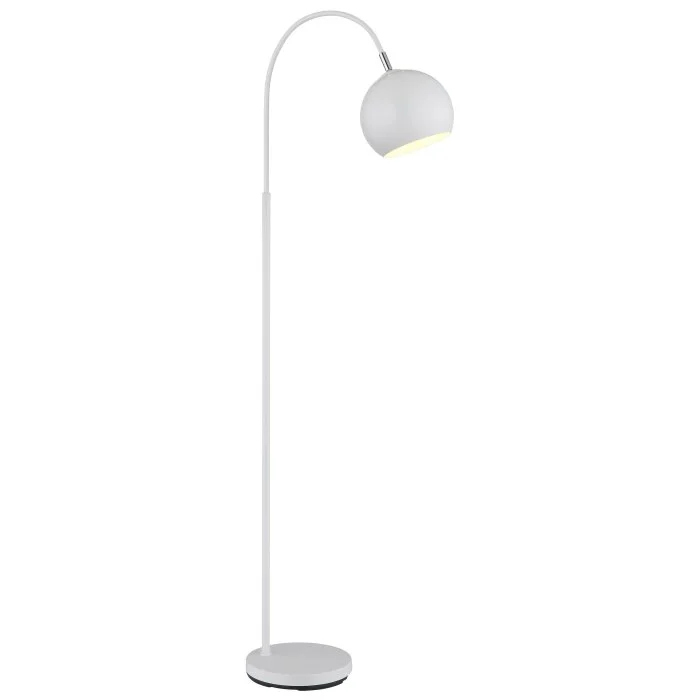 Lámparas Globo Lighting Benno Lámpara de pie Blanca, 1 luz