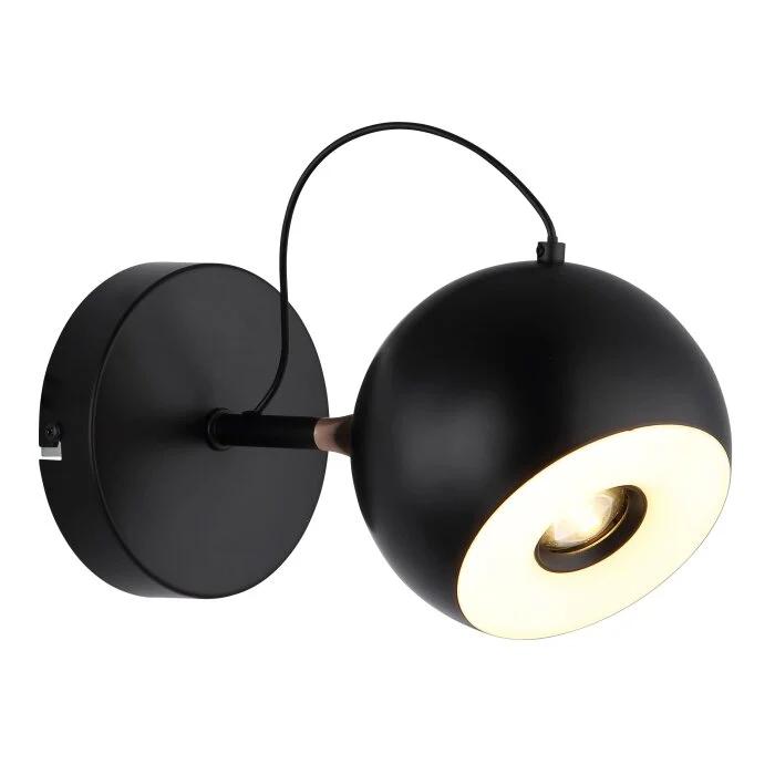 Lámparas Globo Lighting Donovan Apliques LED Cromo, Negro, 1 luz