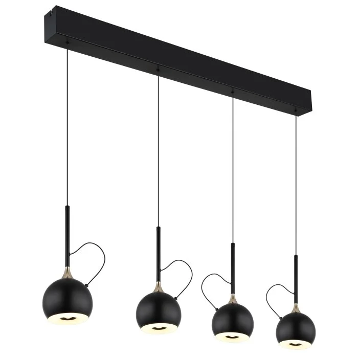 Lámparas Globo Lighting Donovan Lámparas suspendidas LED Cromo, Negro, 1 luz