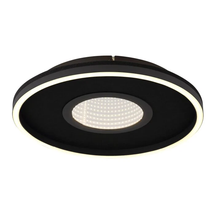 Lámparas Globo Lighting Emory Plafones LED Negro, 1 luz