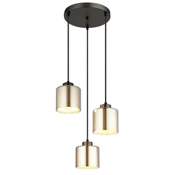 Lámparas Globo Lighting Felicia Lámparas suspendidas Negro, 3 luces